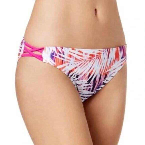GO Gossip NEW Palm Dazed Strappy Hipster Bikini Bottoms Size Small - Picture 1 of 6